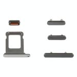Vassoio scheda SIM + tasti laterali per iPhone 14 Pro (nero)