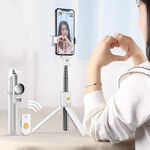 Telefono cellulare Bluetooth Selfie Stick Staffa in diretta, Specifica: K10 (bianco)