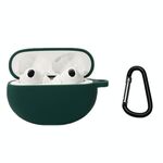 Custodia in silicone per auricolari Bluetooth per OPPO Enco X2 con fibbia (verde scuro)