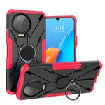 Per Infinix Note 12 Pro 4G Armor Bear Custodia antiurto per PC + TPU con anello (rosa rossa)