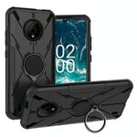 Per Nokia C200 Armor Bear Custodia antiurto per PC + TPU con supporto ad anello (nero)