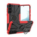 Per Samsung Galaxy S23+ 5G Armor Bear Custodia antiurto per PC + TPU con anello (rosso)