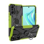 Per Infinix Hot 20 Play Armor Bear Custodia antiurto per PC + TPU con anello (verde)