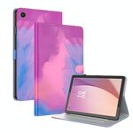Per Lenovo Tab M8 4a generazione TB-300FU Custodia per tablet in pelle con motivo ad acquerello (viola rosso)