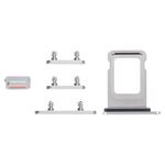 Vassoio SIM Card + Vassoio SIM Card + Tasti Laterali per iPhone 14 Pro (Argento)