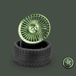 KD195 Modifica galvanica Ventilatore a ruota retrò piccolo ventilatore (verde)