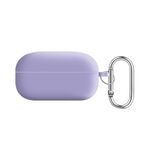 Per Samsung Galaxy Buds Live / Buds2 Pro Fodera per PC Custodia protettiva per auricolari Bluetooth in silicone (viola chiaro)