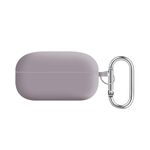 Per Samsung Galaxy Buds Live / Buds2 Pro Fodera per PC Custodia protettiva per auricolari Bluetooth in silicone (Grigio ghiaia)
