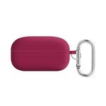 Per Samsung Galaxy Buds Live / Buds2 Pro Fodera per PC Custodia protettiva per auricolari Bluetooth in silicone (rosa rossa)