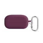 Per Samsung Galaxy Buds Live / Buds2 Pro Fodera per PC Custodia protettiva per auricolari Bluetooth in silicone (rosa porpora rossa)