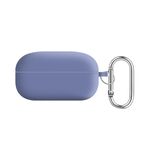 Per Samsung Galaxy Buds Live / Buds2 Pro Fodera per PC Custodia protettiva per auricolari Bluetooth in silicone (grigio lavanda)