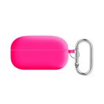 Per Samsung Galaxy Buds Live / Buds2 Pro Fodera per PC Custodia protettiva per auricolari Bluetooth in silicone (rosa fluorescente)
