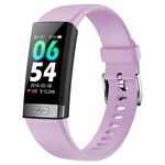 TK31 Smart Watch con schermo a colori da 1,14 pollici, supporto frequenza cardiaca / pressione sanguigna / ossigeno nel sangue / monitoraggio della glicemia (viola)