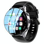 A3 1,43 pollici IP67 impermeabile 4G Android 8.1 Smart Watch supporto riconoscimento facciale / GPS, specifica: 2G + 16G (nero)