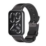 Per cinturino in pelle TPU Xiaomi Mi Band 8 Pro Mijobs (nero)