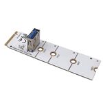Adattatore per scheda di espansione PCI-E da M.2 NVME a USB 3.0 per scheda grafica (lavagna bianca)
