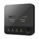 Duplicatore disco rigido SATA M.2 Unità a stato solido SSD Custodia per disco rigido mobile (nero)