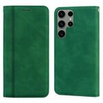 Custodia per telefono in PU magnetica orizzontale ultra satinata per Samsung Galaxy S24 (verde)
