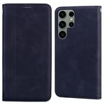 Custodia per telefono PU con vibrazione orizzontale magnetica ultra satinata per Samsung Galaxy S24 (Nero)