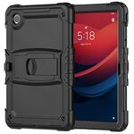 Custodia per tablet PC idrica in silicone per Lenovo Tab M11 /Xiaoxin Pad 2024 con tracolla e supporto (nero)