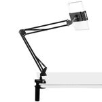 PULUZ Supporto per braccio articolato da tavolo per trasmissione live con morsetto per tablet (nero)