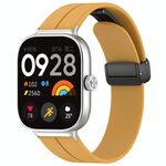 Per cinturino in silicone con fibbia magnetica pieghevole Xiaomi Mi Band 8 Pro (giallo)