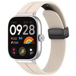 Per cinturino in silicone con fibbia magnetica pieghevole Xiaomi Mi Band 8 Pro (Starlight)