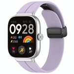 Per cinturino in silicone con fibbia magnetica pieghevole Xiaomi Mi Band 8 Pro (viola)