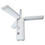 Lampada portatile pieghevole da 3500mAh M26 Lampada portatile a tripla foglia con gancio Torcia esterna Lampada da campeggio multifunzionale