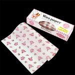 50 fogli/confezione carta da imballaggio per alimenti carta cerata da forno rivestimenti impermeabili antigrasso, specifiche: rosa