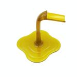 Portabottiglie per vino rovesciato, espositore per vino (giallo trasparente)