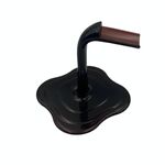 Portabottiglie per vino rovesciato, espositore per vino (nero)