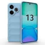 Per Xiaomi Redmi 13 4G Global Magic Shield TPU + Custodia in flanella per telefono (azzurro chiaro)