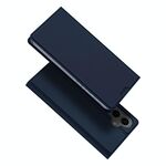 Custodia in pelle flip per Samsung Galaxy S24 FE 5G DUX DUCIS Skin Pro Series (blu)