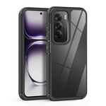 Per OPPO Reno12 Global Acrilico + TPU Custodia per telefono antiurto trasparente (Nero)
