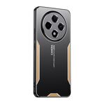 Per OPPO Reno12 F Blade Series Custodia per telefono ibrida in metallo TPU (oro)
