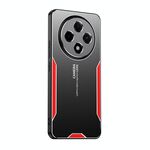 Per OPPO Reno12 F Blade Series Custodia per telefono ibrida in metallo TPU (rossa)