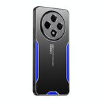 Per OPPO Reno12 F Blade Series Custodia per telefono ibrida in metallo TPU (blu)