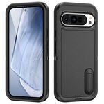 Per PC robusto Google Pixel 9 + custodia per telefono in silicone con supporto (nero)