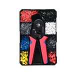 1800 pezzi/set di pinze per crimpatura di morsetti a pressare a freddo di tipo tubolare, set di scatole di plastica