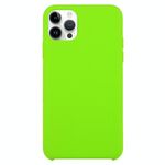 Custodia in silicone solido per iPhone 16 Pro (verde chiaro)