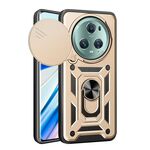 Per Honor Magic5 Pro Custodia per fotocamera scorrevole in TPU+PC (oro)
