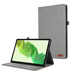 Custodia per tablet in pelle con flip orizzontale For Honor MagicPad 2 12.3 in tessuto (grigio)
