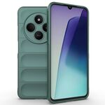 Per Redmi 14C 4G Global Magic Shield TPU + Custodia in flanella per telefono (verde scuro)