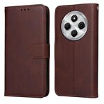 Per Redmi 14C 4G Custodia per telefono in pelle con texture di vitello classica (marrone)