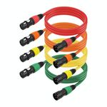 4 colori / set JC1015 XLR 3 pin maschio a femmina cavo audio, lunghezza: 1,8 m