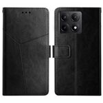 Per Xiaomi 14T Pro 5G Global Y-shaped Pattern Flip Custodia in pelle per telefono (nero)