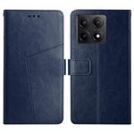 Per Xiaomi 14T Pro 5G Custodia per telefono in pelle a forma di Y globale (blu)