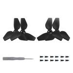 Per DJI Neo Sunnylife 2016S Drone Color 3-Blade Propeller, Quantità: 2 paia (Nero)