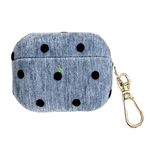 Per AirPods 4 in velluto + custodia antiurto per cuffie per PC (blu)